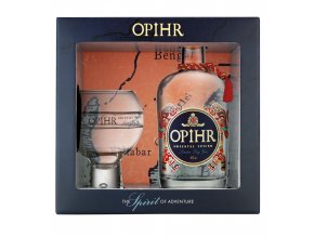 Opihr Spiced Gin + sklenice Globe v dárkovém balení, 42,5%, 0,7l