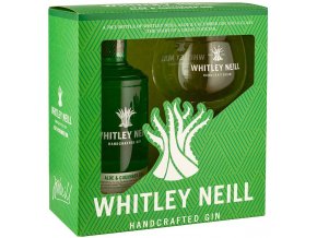 Whitley Neill Aloe & Cucumber gin + sklenička, Gift Box, 43%, 0,7l3