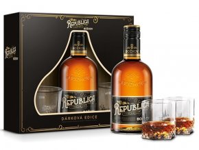 Božkov Republica EXCLUSIVE + 2 skleničky, 38%, 0,5l