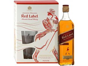 Johnnie Walker RED Label + 2 sklenička, 40%, 0,7l