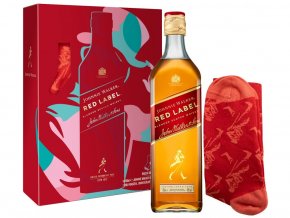 Johnnie Walker Red Label + ponožky, 40%, 0,7l