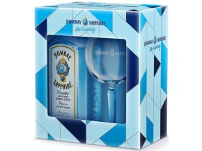 Bombay Sapphire Gin + sklenice, Gift Box , 40 , 0,7l