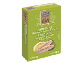78373 sardinky bez kosti a kuze v olivovem oleji bon appetit 105g
