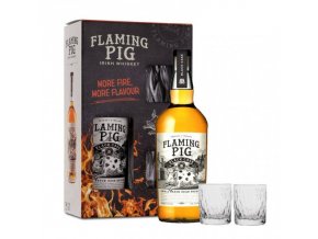 Flaming Pig Black Cask Glass Pack, 40%, 0,7l