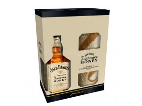 Jack Daniel's Honey + ručník, Gift box, 35%, 0,7l
