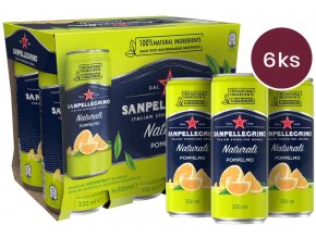 sanpellegrino pompelmo grapefruit plech 6x0 33l