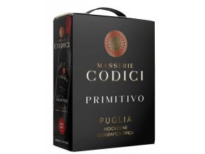 Codici Masserie Primitivo Puglia IGT, bag in box, 3l