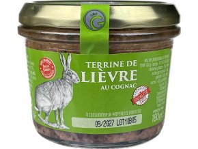 Gourmet Partners Zaječí terina s koňakem, 180g