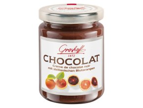 Grashoff Tmavý čokoládový krém s červenými pomeranči ze Sicílie, sklo, 250g