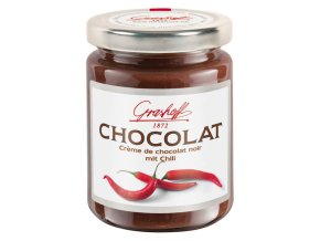 Grashoff Tmavý čokoládový krém s výtažkem z chilli, sklo, 250g
