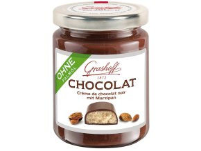 Grashoff Tmavý čokoládový kréms marcipánem a praženými mandlemi, sklo, 250g