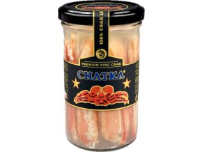 CHATKA KING CRAB Maso Kamčatského kraba, 100% maso z noh, 220g/165g sklo