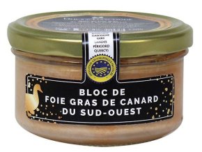 Ducs de Gascogne Kachní Foie Gras z Jihozápadu Francie v bloku (sklo), 130g