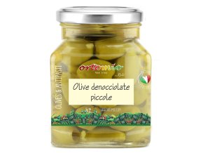 Ortomio Zelené olivy bez pecky ve slaném nálevu, 314 ml/280 g