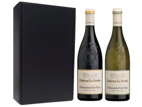 Luxusní sada 2 vín Chateauneuf du Pape Château La Nerthe, 2x0,75l