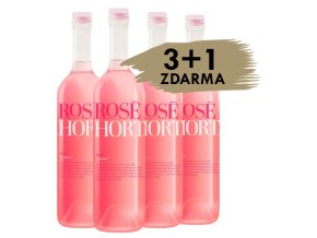 3+1 zdarma - Pinot rosé, 2023, pozdní sběr, suché, Hort