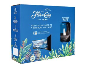 Flor de Cana Centenario 12 yo + sklenice, Gift box, 40 , 0,7l