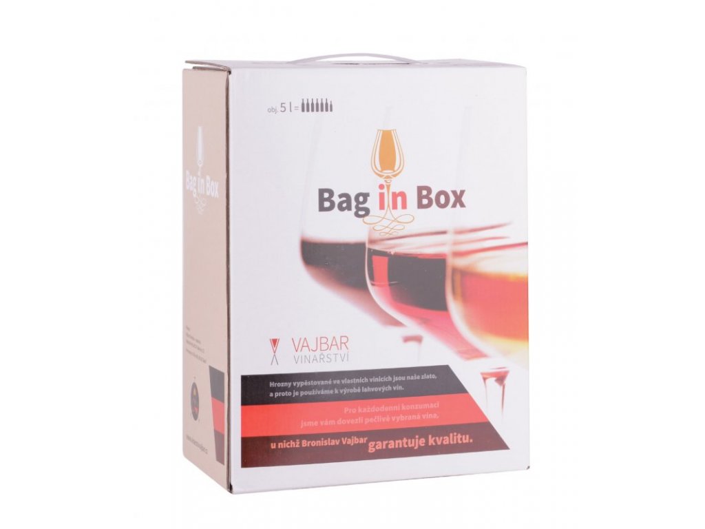 Vinařství Vajbar - bag in box Modrý Portugal, bag in box, Vajbar, 5l