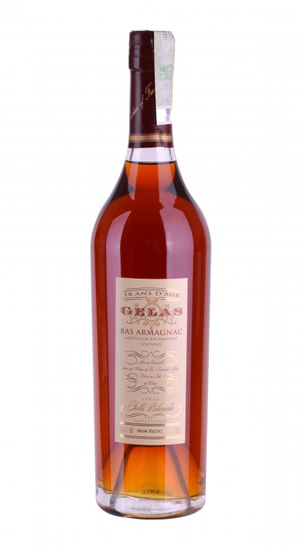 Maison Gélas, Single Variety Folle Blanche, 18 let, armagnac, 0,7l (karton)