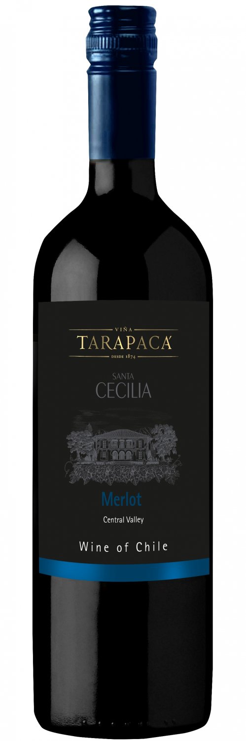 Vinařství Viňa Tarapacá Tarapacá Santa Cecilia, Merlot, 0,75l