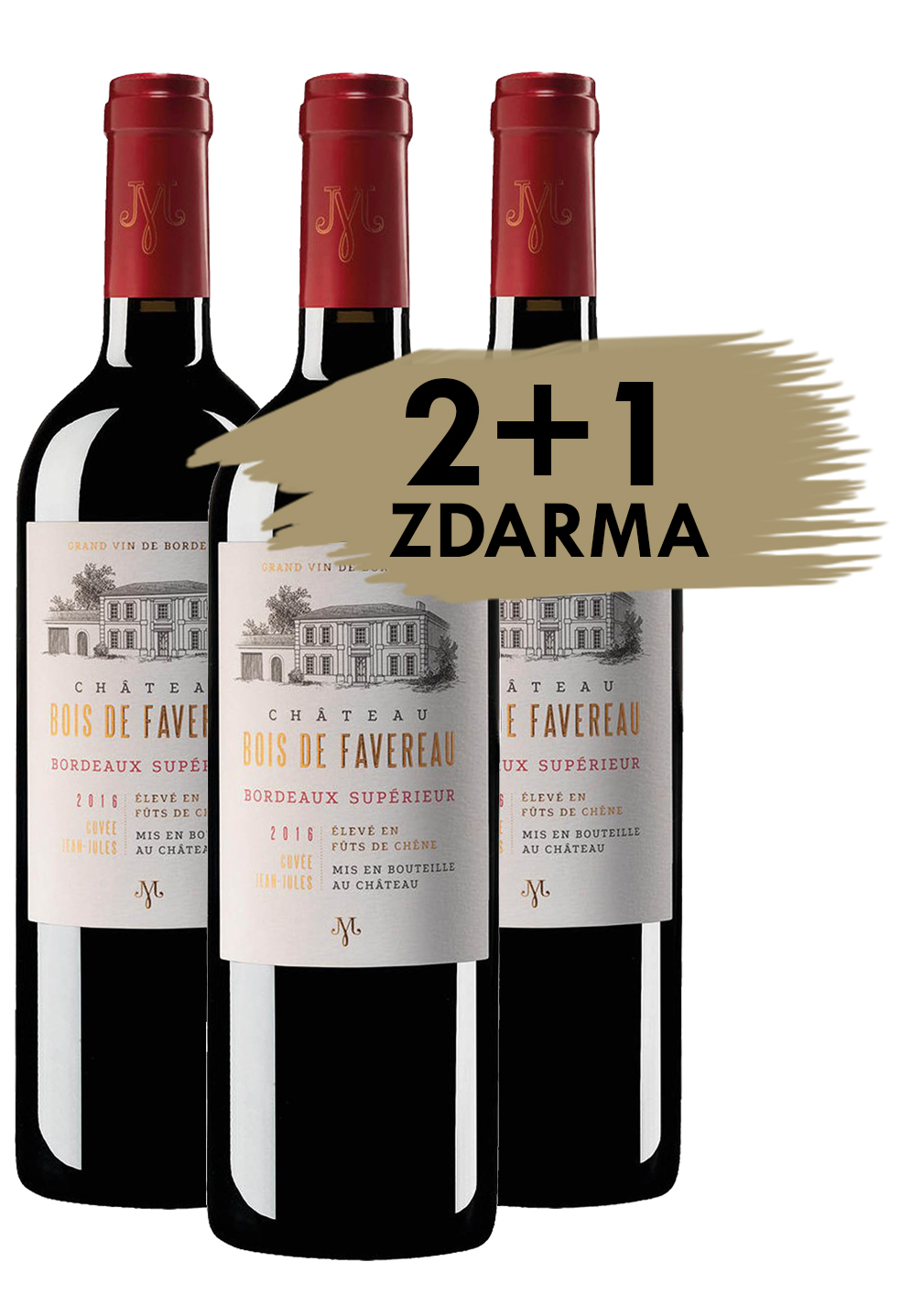 Bordeaux superieur - Château Bois de Favereau - 2+1 zdarma