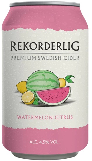 Rekorderlig Cider Citrus-Watermelon, plech, 24x 0,33l