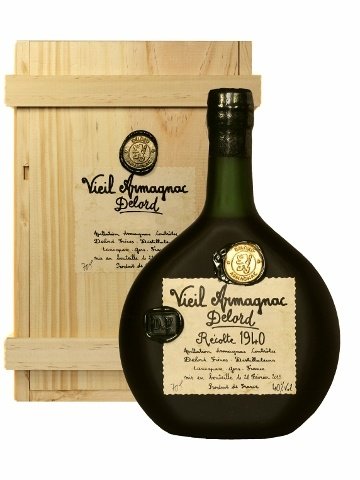 Armagnac Delord Millésimés 1940 40% 0,7 l (kazeta)