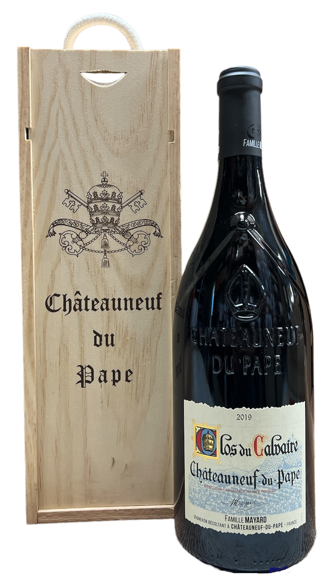 Chateauneuf du Pape - Clos du Calvaire AOC, dřevěný box, 1,5l