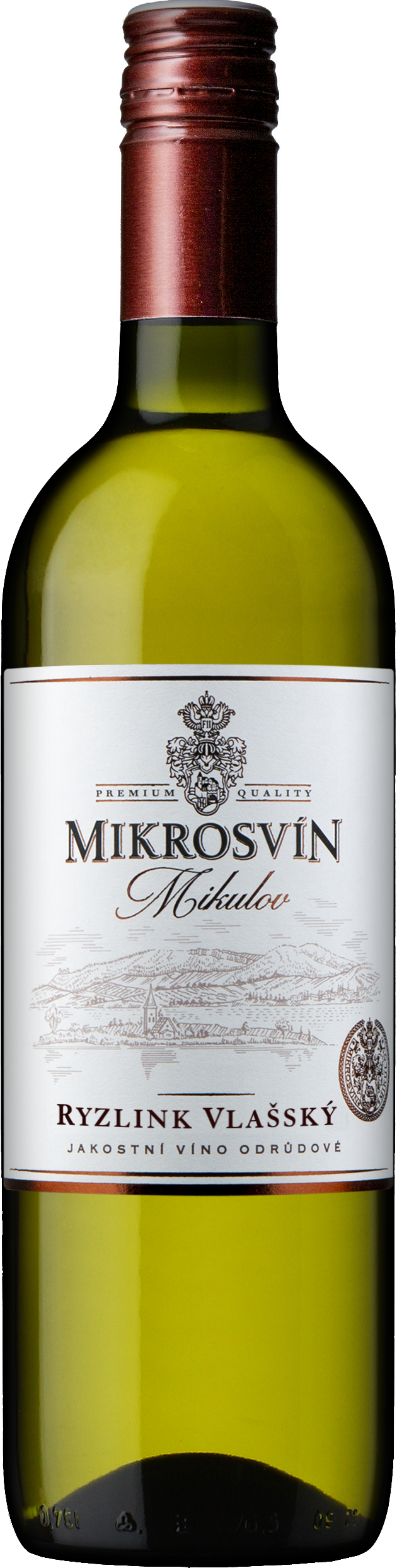 Vinařství Mikrosvín Mikulov Ryzlink vlašský, 2022, Standard Line, suché, Mikrosvín, 0,75l