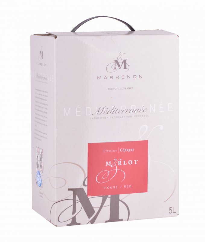 Marrenon - Merlot, bag in Box, 5l