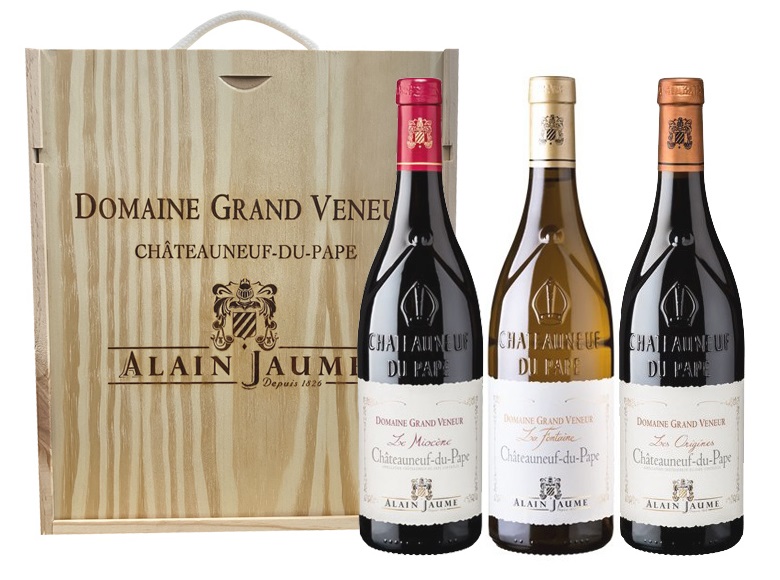 Sada 3 vín - Châteauneuf-du-Pape Domaine Grand Veneur, Alain Jaume, 3x0,75l