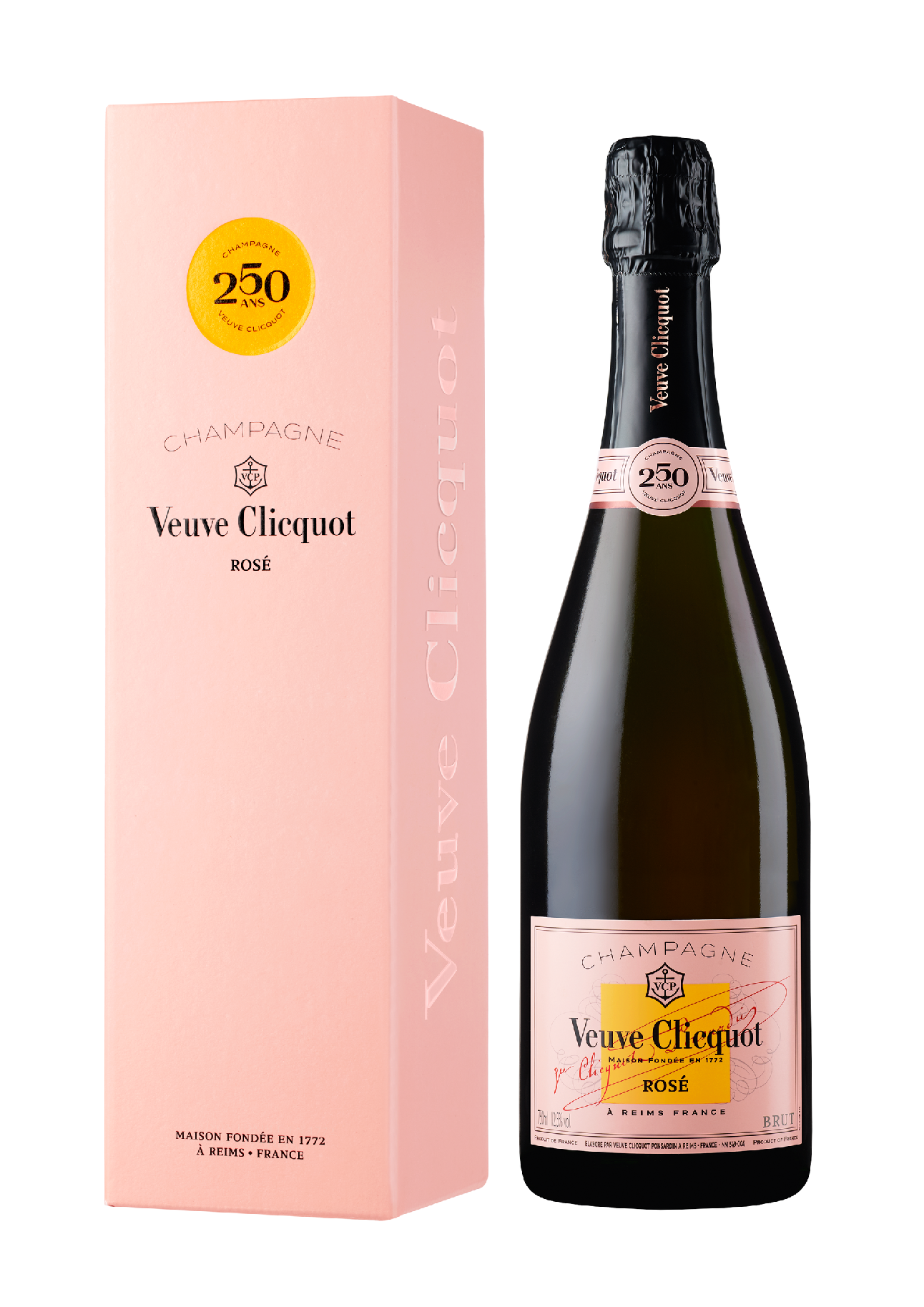 Veuve Clicquot Ponsardin Rosé v dárkové krabičce, 0,75l