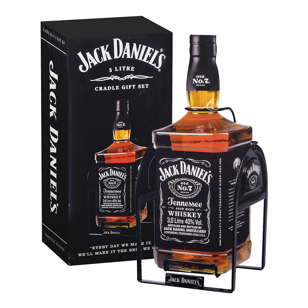 Jack Daniel's 40% 3 l (dárkové balení kolébka)