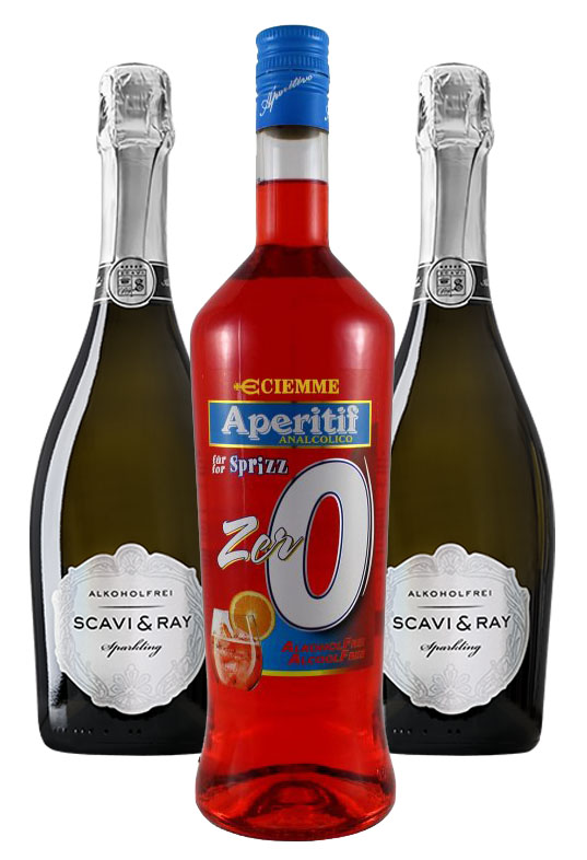 WNHS Sommelier Aperitiv Sprizz, 1l + 2x Spumante Scavi & Ray, 0,75l (Nealko)
