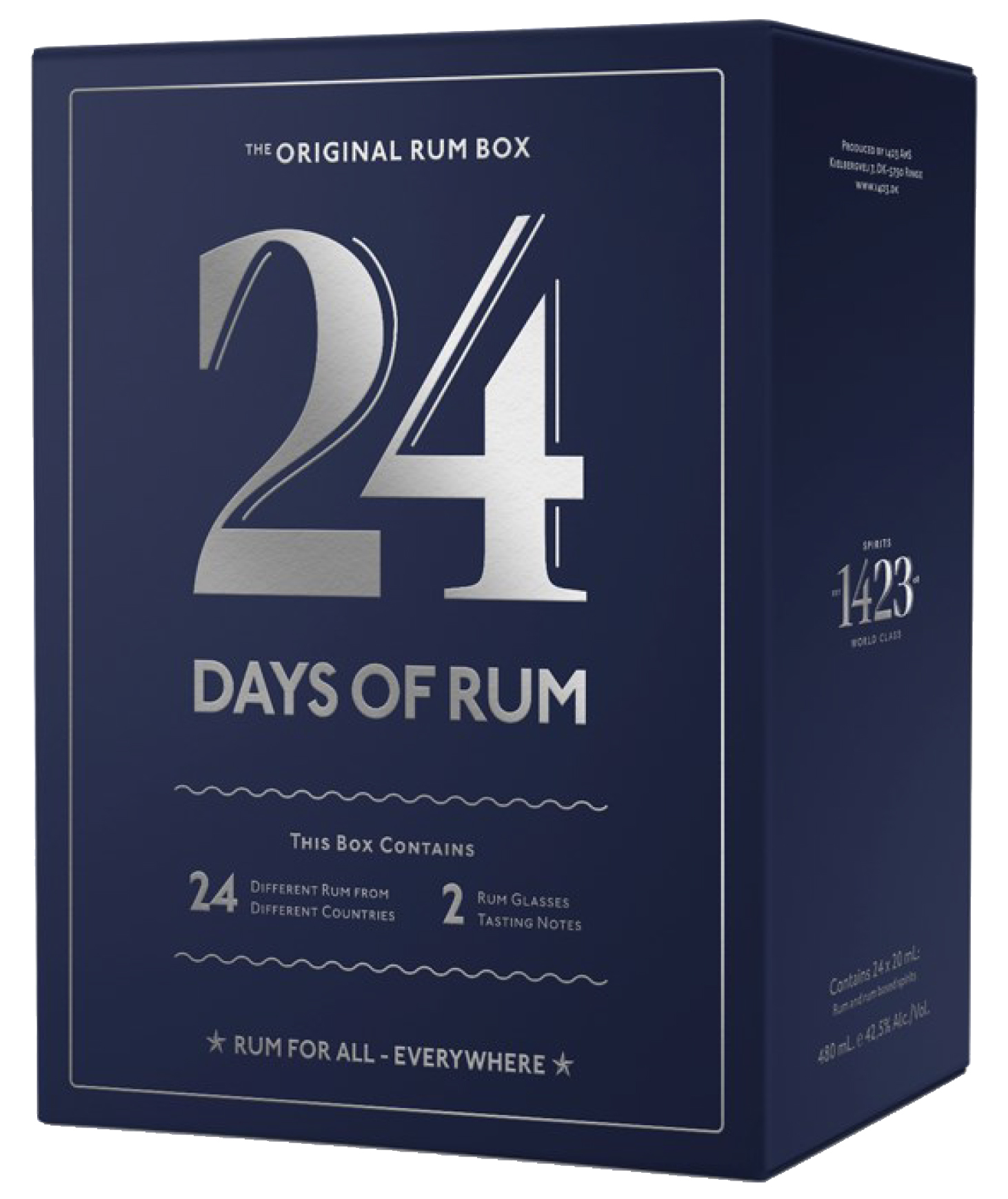 1423 Aps Rumový kalendář 2023 + 2 skleničky, 24x20ml