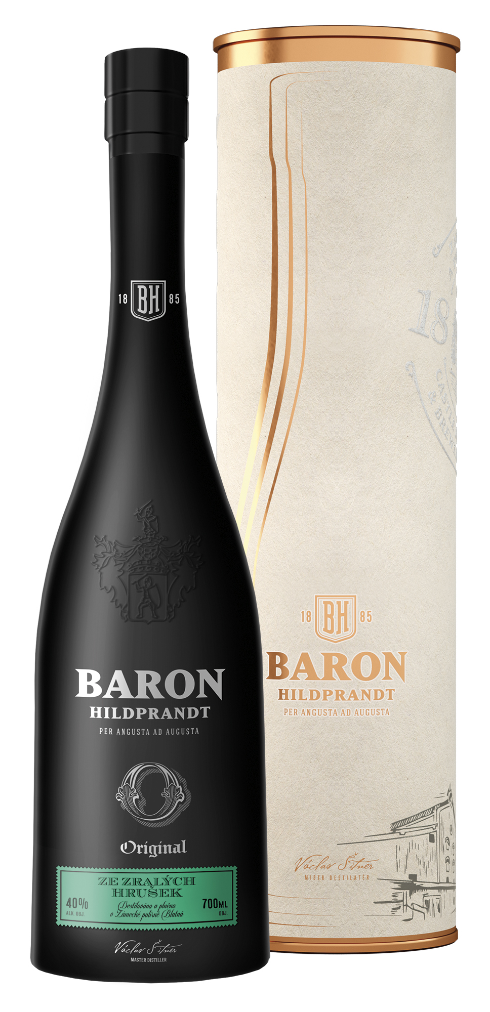 Baron Hildprandt ze zralých hrušek v dárkové tubě 0,7 l