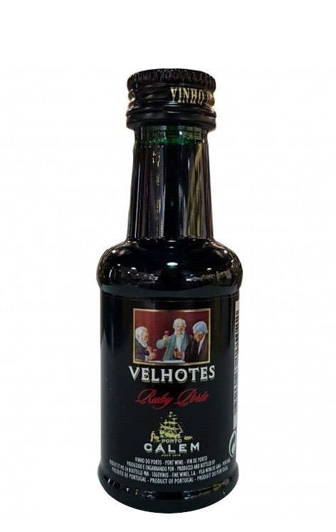 Portské víno CÁLEM Velhotes Ruby, miniatura, 0,05l