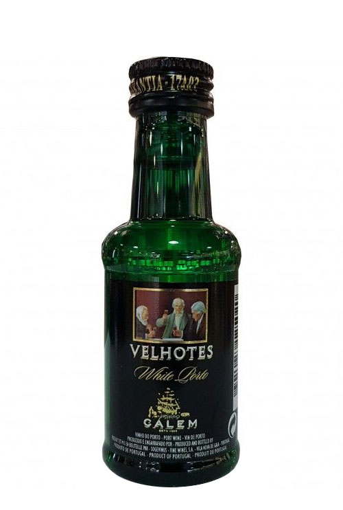 Portské víno CÁLEM Velhotes White, miniatura, 0,05l