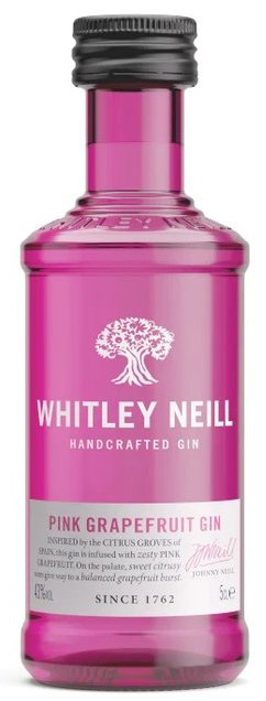 Whitley Neill Pink Grapefruit gin, 43%, 0,05l (holá lahev)