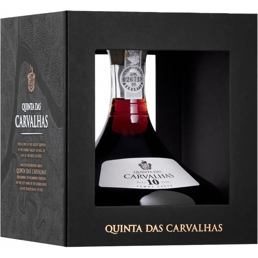 Real Companhia Velha Quinta das Carvalhas 10 Years Old, karafa + box, 0,75l