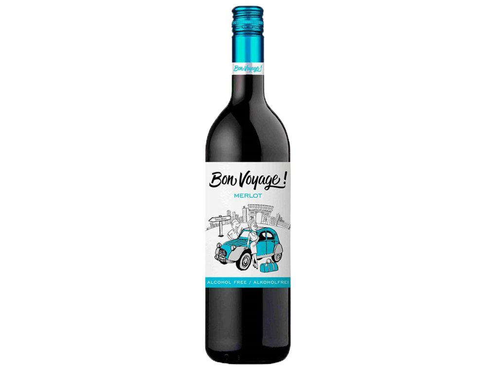 Bon Voyage - Merlot, nealko, 0,75l