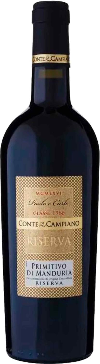 Farnese Primitivo di Manduria riserva 2021 - Conte di Campiano, 0,75l