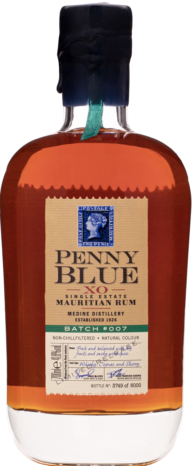 Penny Blue XO Batch 007 41,8% 0,7 l (holá láhev)