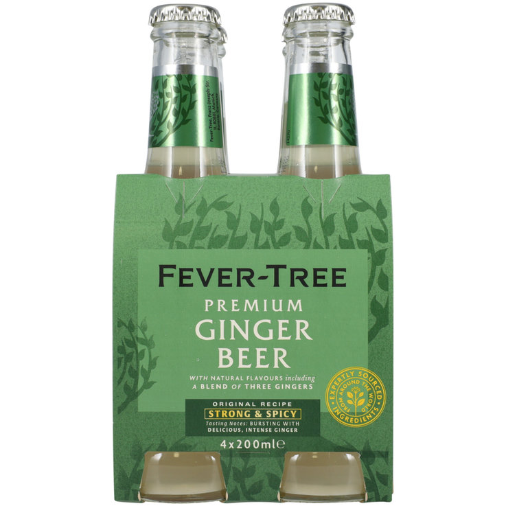 Fever-Tree Fever Tree Ginger Beer, 4x 200ml (4 pack)