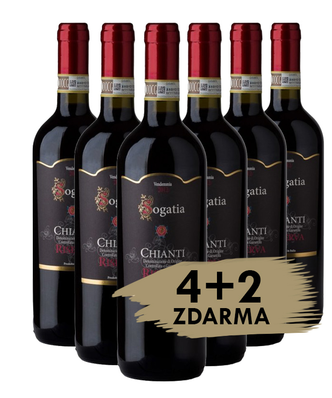Vinařství Sogatia Chianti Riserva Sogatia DOCG 2021, 4+2 zdarma