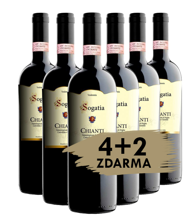 Vinařství Sogatia Chianti Sogatia DOCG 2022, 4+2 zdarma