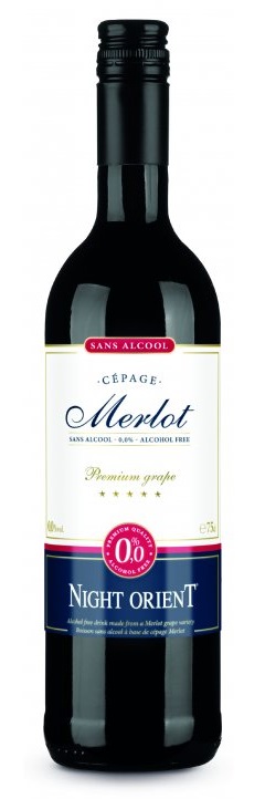 Night Orient Merlot, nealko, 0,75l