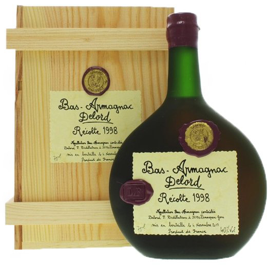 Armagnac Delord Millésimés 1998 40% 0,7 l (kazeta)