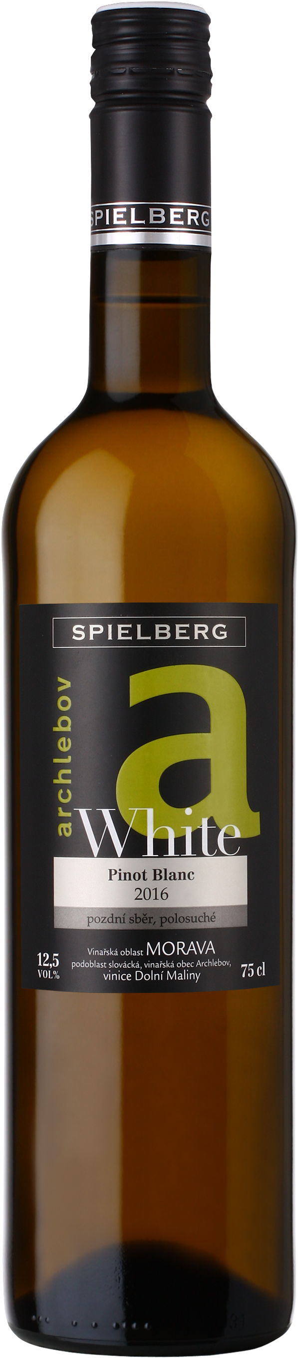 Vinařství Spielberg Pinot blanc, 2018, pozdní sběr, suché, Spielberg, 0,75l