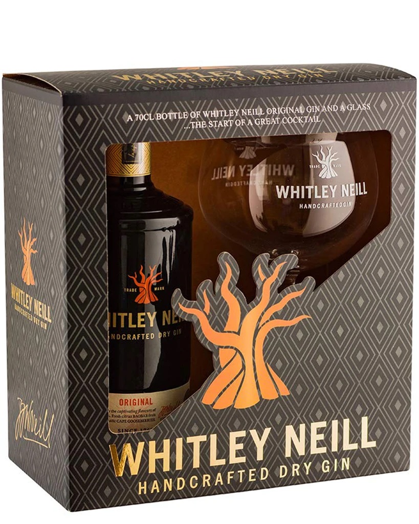 Whitley Neill original gin 0,7L 43% (dárkové balení 1 sklenička)